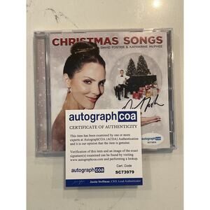 DAVID FOSTER KATHARINE MCPHEE Signed Autograph CD "Christmas Songs" ACOA #3